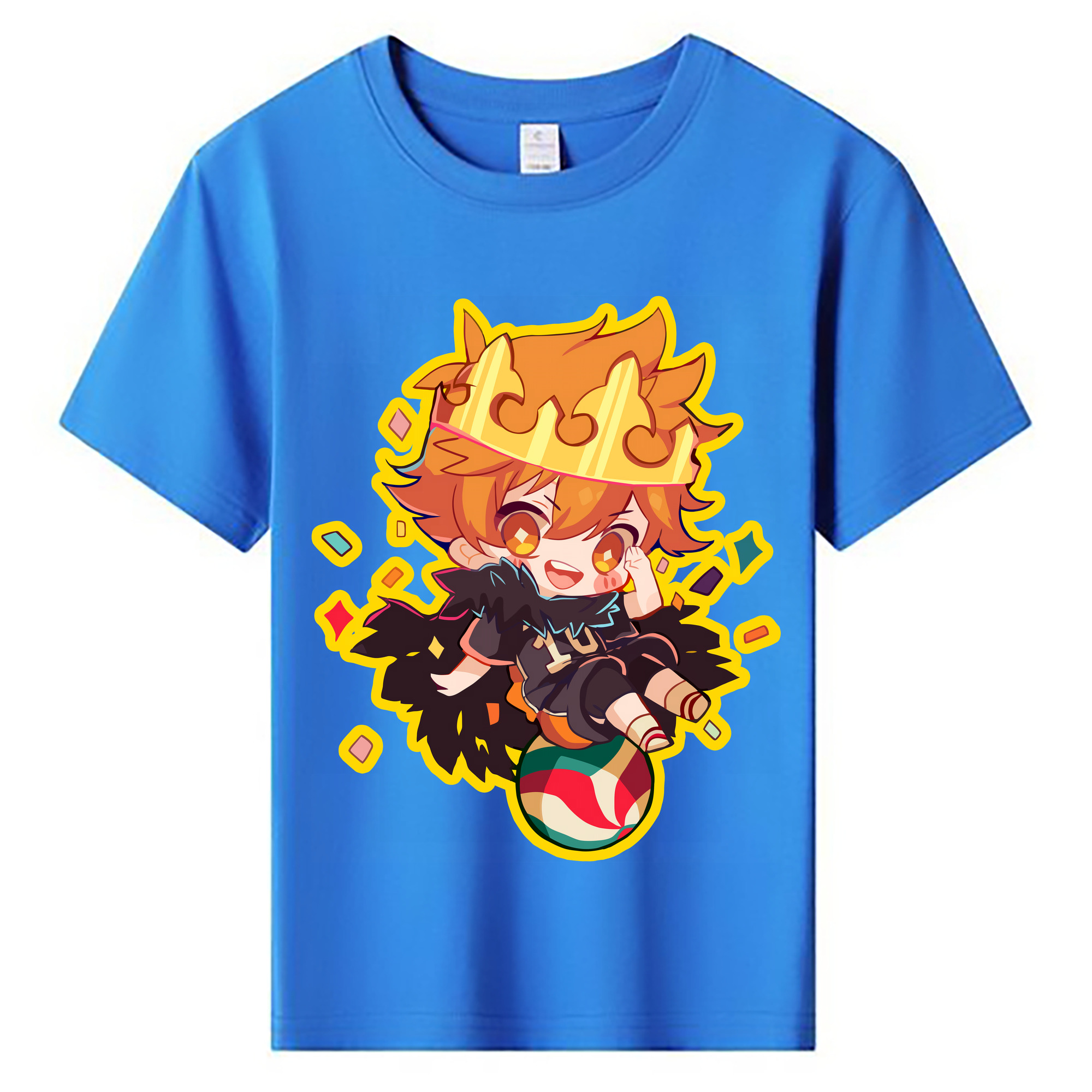 （画像用） ハイキュー!! Haikyu!! 綿100％キッズTシャツ（フロントプリント）
